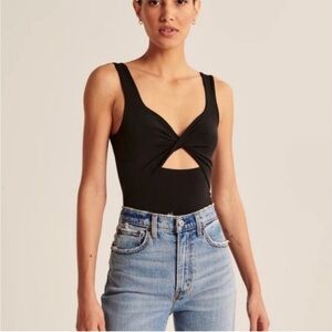 Abercrombie Black Bodysuit with cutout